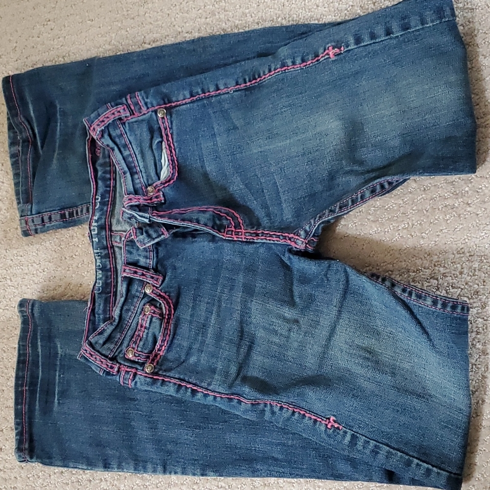 Cowgirl Tuff DFMI pink jeans